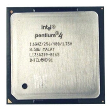 Intel Pentium 4 1.6 GHz s jdrem Willamette. "Willk" m 256 KB L2 Cache, 400 MHz QDR FSB a napt 1.75 Volt.