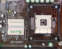 Socket 478 pro procesory Pentium 4 + detail chladie ipsetu