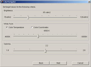 Kalibran software EIZO ColorNavigator