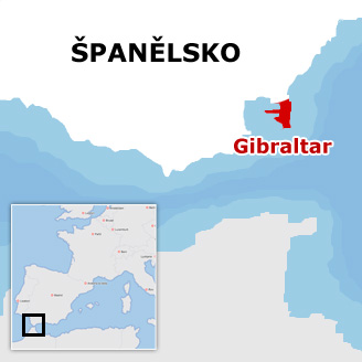 Mapka Gibraltaru