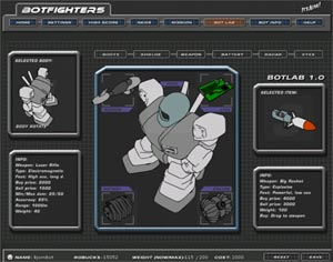 BotFighters vybaven robota