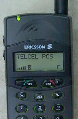 Mexico - Telcel displej Ericssonu