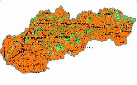 Mapa pokryt