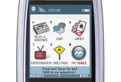 Flashov menu v telefonu od NTT DoCoMo