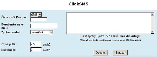 Paegas Click ClickSMS