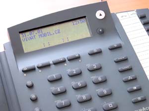 ISDN telefon Euracom P4 - displej