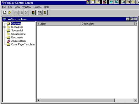 screenshot programu faxsav