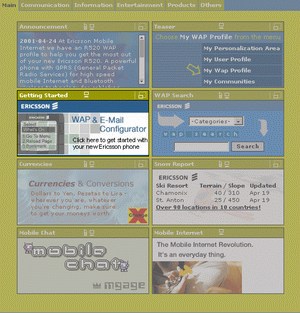 Ericsson Mobile Internet - hlavni stranka