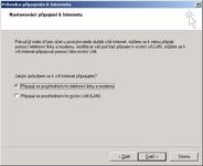 Pipojen k internetu - konfigurace