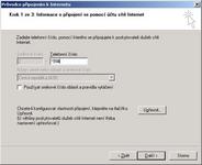 Pipojen k internetu - konfigurace