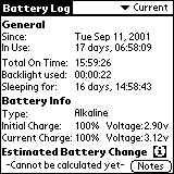 Battery log