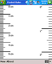 Nhled aplikace Pocket Ruler 1.0