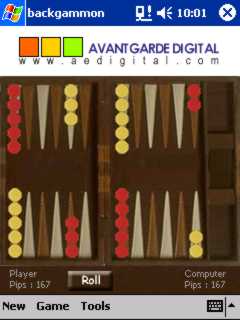 Nhled aplikace Backgammon 1.0