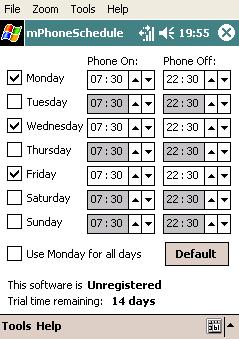 mPhoneSchedule – ve u je automatika