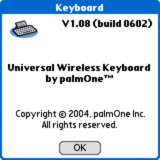 palmOne Universal Wireless Keyboard