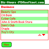 Nhled aplikace Biz Hours 1.5
