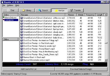 Napster Library