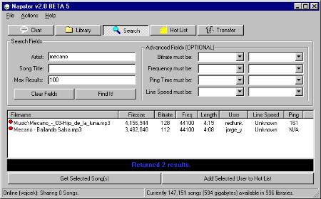 Napster Search