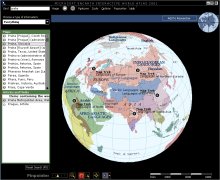 Encarta Interactive World Atlas - jedna z map