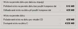 Virtual CD - pklad komprese
