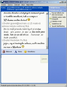 MSN Messenger - prce s programem