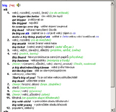 Lingea Lexicon 2002 - obshlost databze