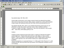 Office 2000 - textov editor Word