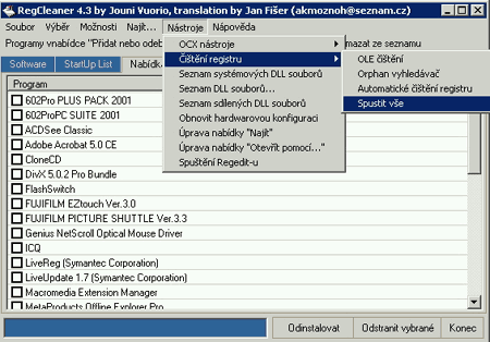 Program RegCleaner