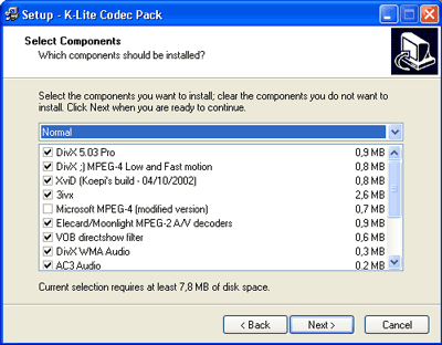 K-Lite Codec Pack - vbr dekoder