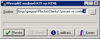 Pevad RTF na HTML