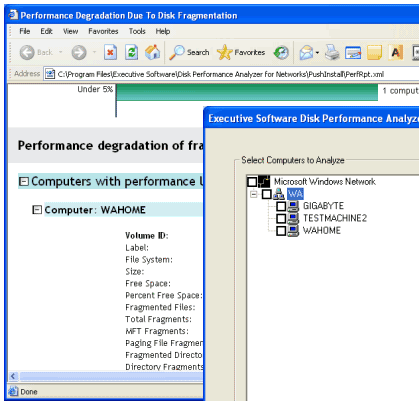 Disk Performance Analyzer for Networks