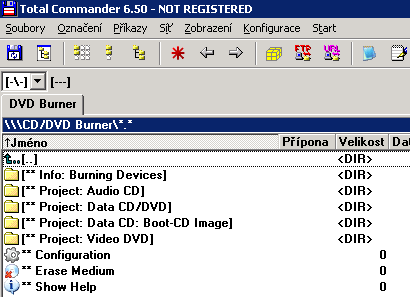 Total Commander CD/DVD Burning Plugin