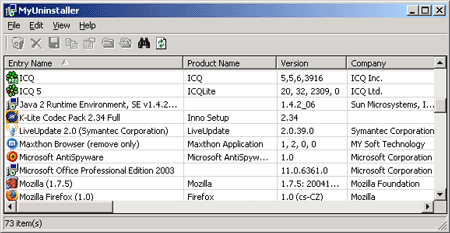 MyUninstaller