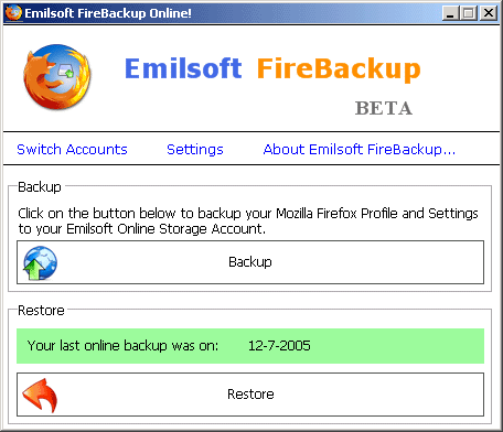 Emilsoft FireBackup 