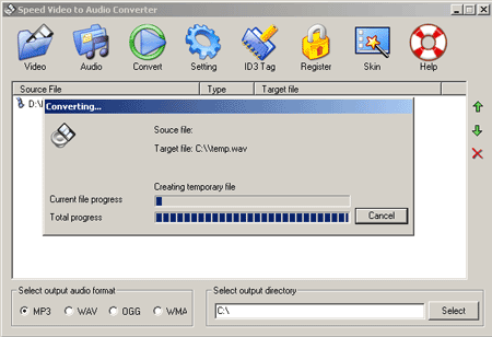 Speed Video to Audio Converter