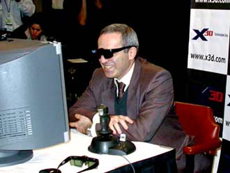 Garry Kasparov hraje achy s programem X3D Fritz