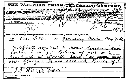 ifrov telegram z roku 1876