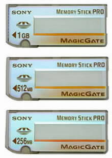 Pamov flash karty Memory Stick PRO