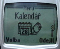 Nokia 6210 - displej - kalend