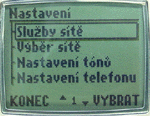 struktura menu - nastaven