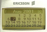 Ericsson T39m - display Kalend (msc)