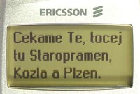 Ericsson T39m - display SMS