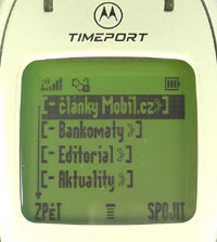Motorola T280 WAP
