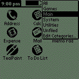 Pouit kategori pro tdn aplikac Palm III