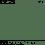 vodn obrazovka pro HandWEB