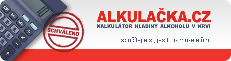 Alkulaka.cz - kalkultor hladiny alkoholu v krvi