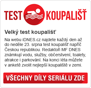 Velk test koupali