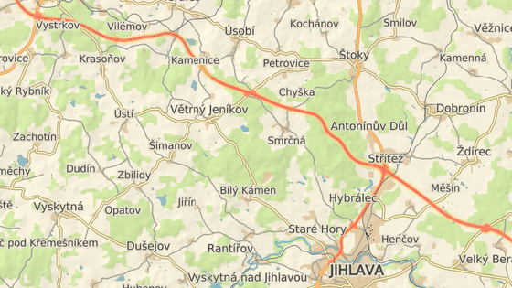 Stezka vede lesem u Smrčné na Jihlavsku. Stezka vede lesem u Smrčné na Jihlavsku.
