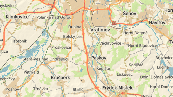 Hromadn nehoda se stala na D56 mezi Frdkem-Mstkem a Ostravou u sjezdu na Paskov.