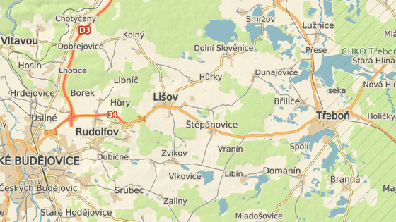 Nehoda se stala na hlavn�m tahu z �esk�ch Bud�jovic na Jind�ich�v Hradec.